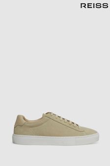 Reiss Stone Finley Suede Suede Trainers (341143) | OMR96