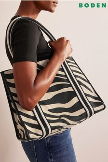 Boden Black/Animal Print Tilda Canvas Tote Bag (341756) | 100 €