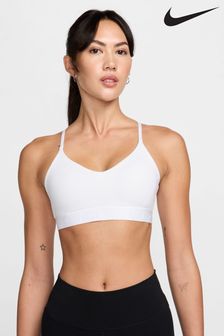 Alb - Nike Indy Light Support Padded Sports Bra (341766) | 197 LEI