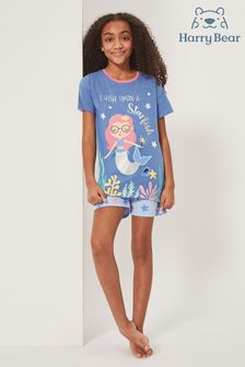 Girls Blue Short Set Nightwear Next Luxembourg