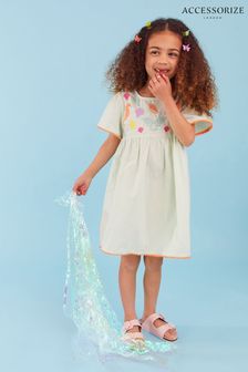Angels by Accessorize Girls Natural Shell Embroidered Dress (341910) | €12.50
