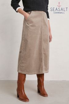 Seasalt вельветовая юбка миди с отделкой (342223) | €71