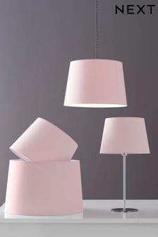 Blush pink store table lamp shade