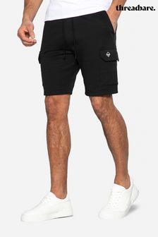 Negro - Pantalones cortos estilo cargo de forro polar de Threadbare (342726) | 28 €
