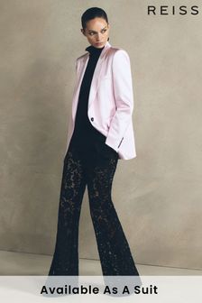 Reiss Pink Lily Atelier Satin Single Breasted Blazer (342870) | €830
