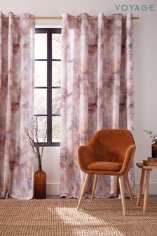 Voyage Pink Monet Lined Eyelet Curtains (343116) | ₪ 466 - ₪ 875