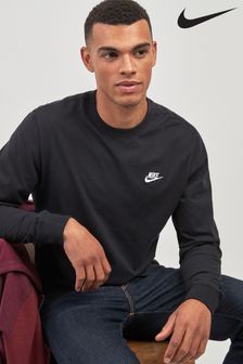 Schwarz - Nike Club Langärmeliges T-Shirt (343188) | 44 €