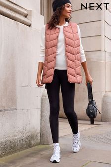 Pink Chevron Quilted Gilet (343531) | 100 SAR