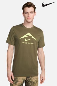 Коричневый - Nike футболка для бега с принтом (343870) | €44
