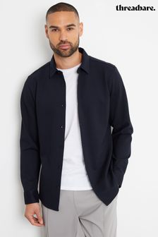 Threadbare Luxe Jersey-Strickhemd mit langen Ärmeln (344004) | 55 €