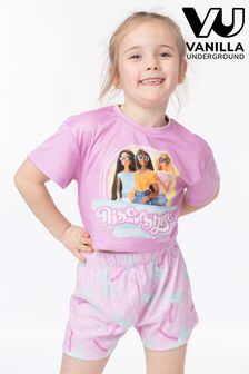 Vanilla Underground Pink Girls Barbie Rise & Shine Licensing Short Pyjamas (344222) | 102 SAR