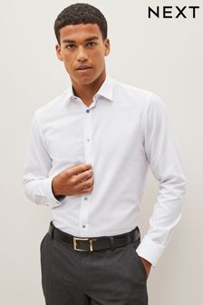 Trimmed Easy Care Double Cuff Shirt