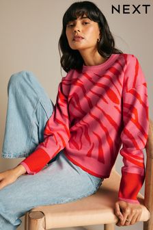 Leopard print jumpers ladies deals