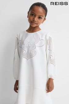 Reiss Toya Floral Embroidered Dress (344444) | BGN251