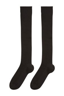 Black 2 Pack Cotton Rich Over Knee School Socks (344488) | €4.50 - €6