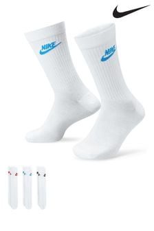 Nike White/Multi Everyday Essential Socks 3 Pack (344931) | kr221