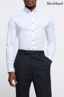 River Island White Muscle Fit Shirt (346089) | €32