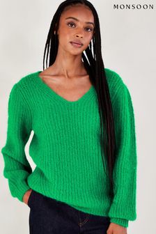 綠色 - Monsoon領子暗紋設計套衫 (347763) | NT$3,030
