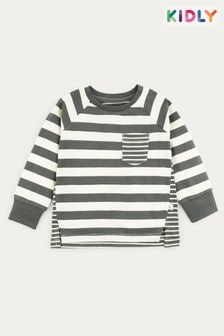 KIDLY Perfect Long Sleeve Striped T-Shirt (348204) | KRW29,900