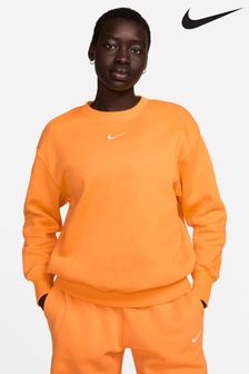 Żółty - Bluza oversize Nike z małym logo Swoosh (348378) | 345 zł