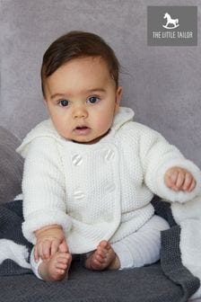 The Little Tailor Cream Baby Plush Lined Pram Coat (348780) | $64