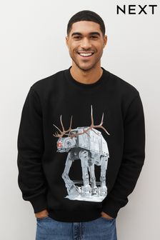 Black Black Star Wars AT-AT Christmas Sweatshirt (348888) | kr590