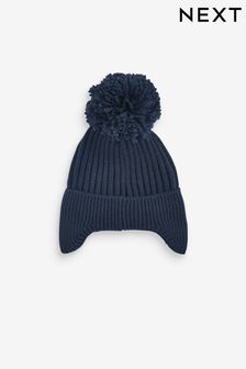 Navy Knitted Pom Hat (3mths-10yrs) (348924) | €7.50 - €10