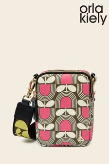 Orla Kiely Pink Tall Duo Crossbody Bag (348970) | 230 €