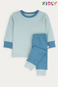 Albastru - Pijamale din bumbac organic KIDLY (349217) | 119 LEI