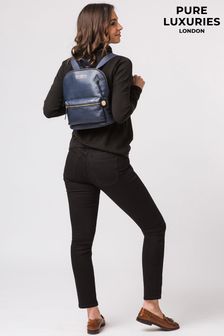 أزرق داكن - حقيبة ظهر جلد Kinsely من Pure Luxuries London  (349256) | 31 ر.ع