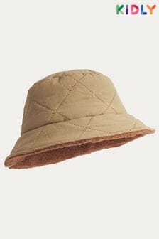Brown - Kidly Quilted Bucket Hat (349489) | kr370