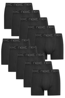 Black 10 pack A-Front Boxers (351587) | $71
