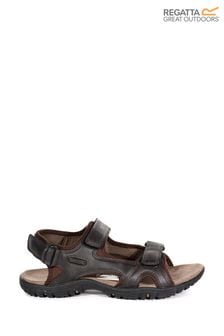 Regatta Dark Brown Comfort Fit Haris Sandals (351876) | $72