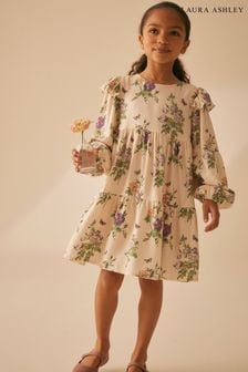 Laura Ashley Cream Cream Tiered Memento Dress (352256) | OMR13 - OMR16