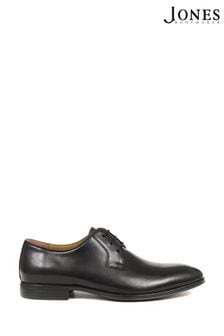 Jones Bootmaker Manchester Leather Derby Black Shoes (352644) | SGD 232