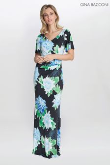 Gina Bacconi Blue Jaylene Jersey Maxi Dress (352846) | 694 zł