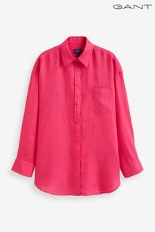 Розовая льняная рубашка свободного кроя Gant (352916) | €78