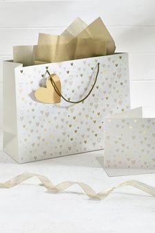 Natural Hearts Gift Bag and Card Set (353692) | ￥620