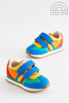 Little Bird by Jools Oliver Multi Bright Younger Colourful Rainbow Retro Runner Trainers (354135) | $45 - $51