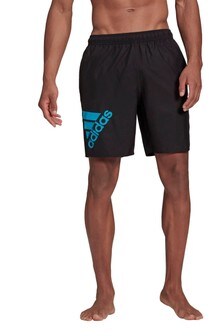 Short de bain avec logo adidas Classic Badge of Sport noir