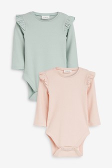 Lot de 2 bodies avec manches à volants (0 mois - 3 ans)