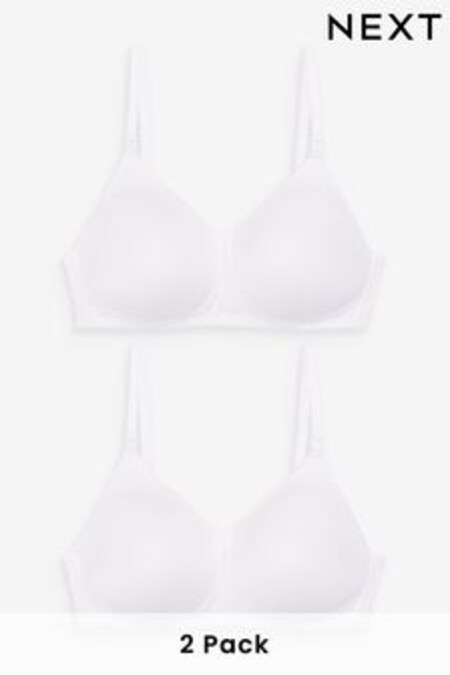 White Nursing Light Pad Non Wire Smoothing Bras 2 Pack (354558) | $51
