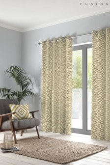 Fusion Navaho Cotton Eyelet Curtains (355230) | kr640 - kr1 190