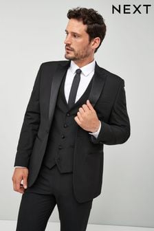 Black Regular Fit Next Tuxedo Suit: Jacket (355592) | R1 000