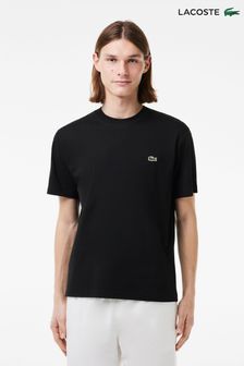 أسود - Lacoste Relaxed Fit Cotton Jersey T-shirt (355983) | 28 ر.ع