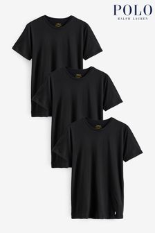Schwarz - Polo Ralph Lauren Unterhemden mit Rundhalsausschnitt, 3er-Pack (356134) | 94 €