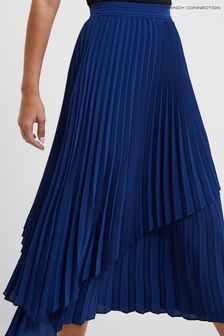 French Connection Indigo Blue Pleated Skirt (356402) | €50