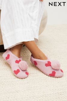 Knitted Footsie Slippers