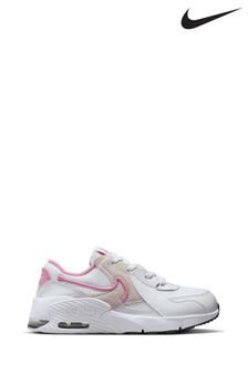 Nike White/Pink Junior Air Max Excee Trainers (357079) | €87