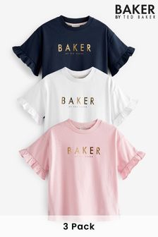 Baker by Ted Baker T-Shirts im 3er-Pack, Mehrfarbig
